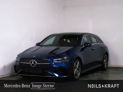 Gebraucht Mercedes CLA200 Shooting Brake AMG line 150 PS (110 kW) 2024 Metalliclack spektralblau Kombi
