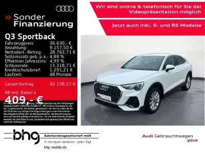 Gebraucht Audi Q3 Sportback Basis 190 PS (139 kW) 2023 Weiß SUV