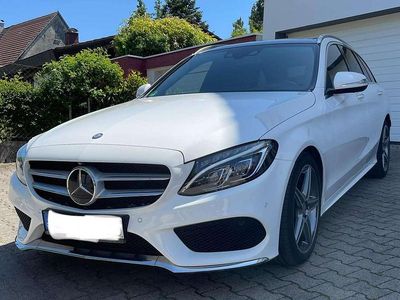 Usata Mercedes C300e AMG line 204 CV (150 kW) 2015 Bianco Station wagon