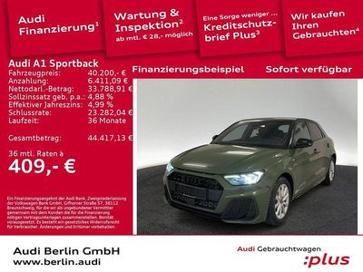 Distriktgrün metallic Gebraucht 2025 Audi A1 Sportback S-Line Kleinwagen | 40.200 €