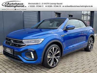 Gebraucht VW T-Roc Cabriolet R-line 150 PS (110 kW) 2022 Ravenna blau Cabrio