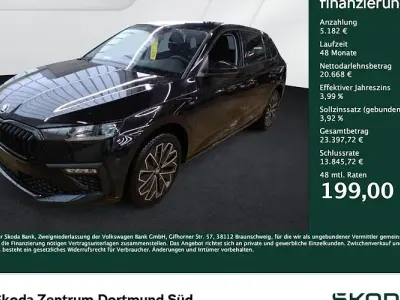 Gebraucht Skoda Scala Tour 150 PS (110 kW) 2025 Schwarzmagic perleffekt Kleinwagen