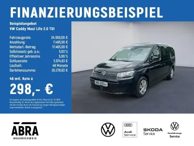 Gebraucht VW Caddy Basis 102 PS (75 kW) 2022 Schwarz Van / Kleinbus