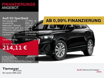 Gebraucht Audi Q3 Sportback 190 PS (139 kW) 2025 Schwarz SUV