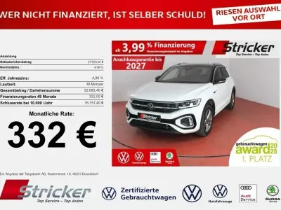 Gebraucht VW T-Roc R-line 190 PS (139 kW) 2023 Pure white schwarz SUV