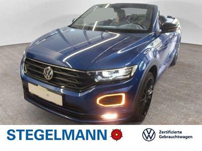Ravennablau metallic Gebraucht 2020 VW T-Roc Cabriolet R-line Cabrio | 23.770 € (Fairer Preis)
