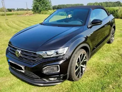 Gebraucht VW T-Roc Cabriolet R-line 150 PS (110 kW) 2021 Schwarz Cabrio