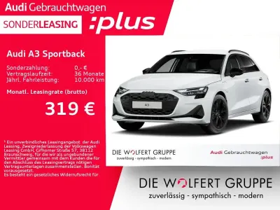 Gebraucht Audi A3 Advanced Plus 204 PS (150 kW) 2025 Gletscherweiß metallic Limousine