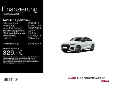 Gebraucht Audi Q5 S-Line 265 PS (194 kW) 2024 Gletscherweiß metallic SUV