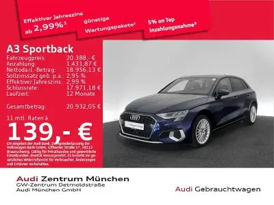 Gebraucht Audi A3 Advanced 110 PS (80 kW) 2024 Navarrablau metallic Limousine