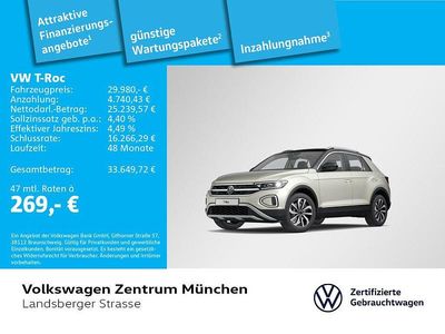 Gebraucht VW T-Roc Style 150 PS (110 kW) 2023 Grau SUV