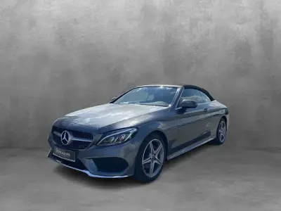 Gebraucht Mercedes C200 AMG line 184 PS (135 kW) 2017 Selenitgrau metallic Cabrio