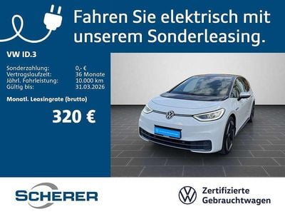 Gebraucht VW ID.3 Pro Performance 150 kW (204 PS) 2020 Gletscherweiß metallic (metallic) Kleinwagen