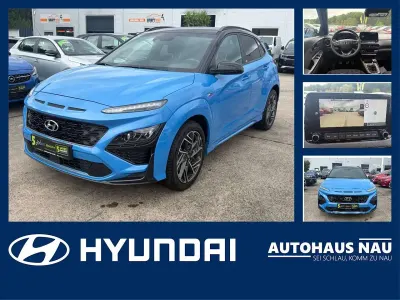 Gebraucht Hyundai Kona N Line 120 PS (88 kW) 2022 Blau SUV