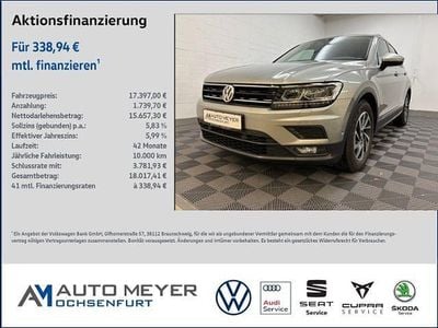 Tungsten silver metallic Gebraucht 2018 VW Tiguan Sound SUV | 17.397 € (Fairer Preis)