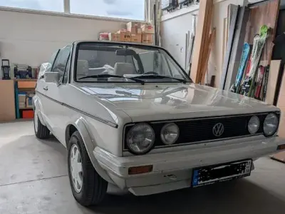 Gebraucht VW Golf Cabriolet 90 PS (66 kW) 1986 Weiß Cabrio