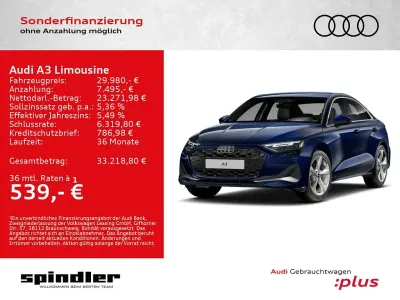 Gebraucht Audi A3 Advanced 150 PS (110 kW) 2025 Blau Limousine