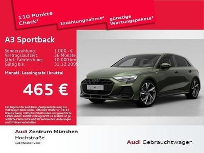 Distriktgrün metallic Neu 2025 Audi A3 S-Line Limousine | 36.845 € (Guter Preis)