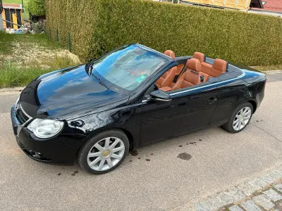 Brugt VW Eos 122 HK (89 kW) 2009 Sort Cabriolet
