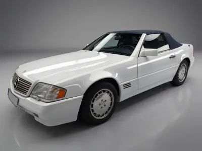 Gebraucht Mercedes SL500 326 PS (239 kW) 1992 Weiß Cabrio