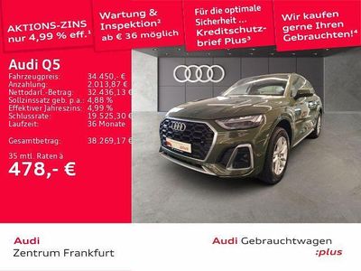 Gebraucht Audi Q5 S-Line 367 PS (269 kW) 2022 Distriktgrün metallic SUV