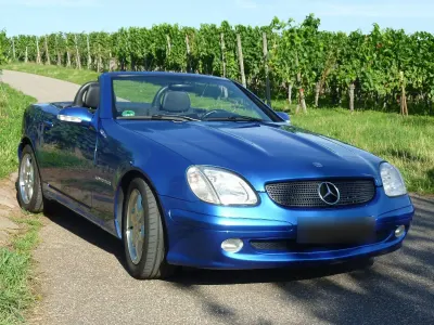 Gebraucht Mercedes SLK200 163 PS (119 kW) 2002 Blau Cabrio