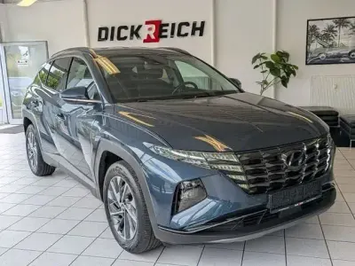Gebraucht Hyundai Tucson 150 PS (110 kW) 2021 Teal blue / met SUV