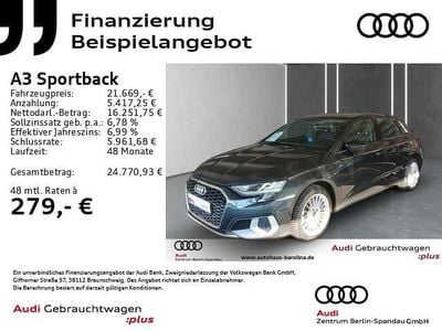 Manhattangrau metallic Gebraucht 2023 Audi A3 Sportback e-tron Advanced Plus Kleinwagen | 21.669 € (Guter Preis)