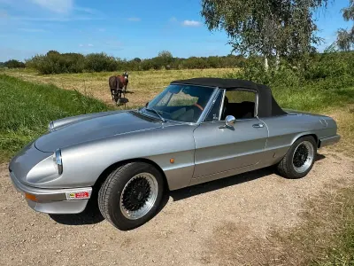 Gebraucht Alfa Romeo Spider 103 PS (75 kW) 1986 Silber Cabrio