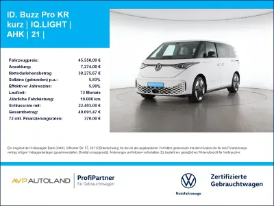 Gebraucht VW ID. Buzz Pro 150 kW (204 PS) 2023 Weiß Van / Kleinbus