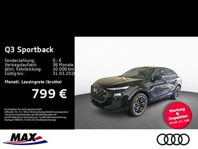 Neu Audi Q3 S-Line 204 PS (150 kW) 2025 Mythosschwarz metallic SUV