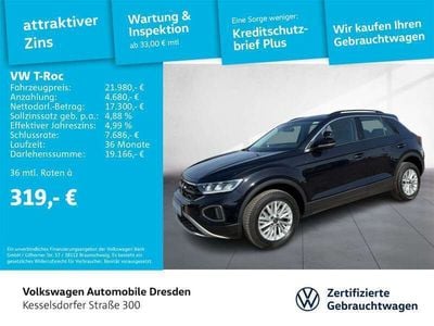 Gebraucht VW T-Roc Life 116 PS (85 kW) 2023 Deep black perleffekt SUV