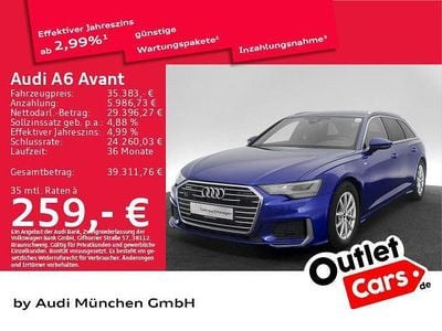 Brugt Audi A6 S-Line 204 HK (150 kW) 2023 Blå Stationcar