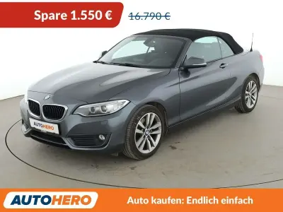 Używany BMW 220 Advantage 184 KM (135 kW) 2016 Szary Kabriolet