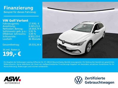 Pure white Gebraucht 2022 VW Golf VIII Life Kombi | 17.930 € (Fairer Preis)