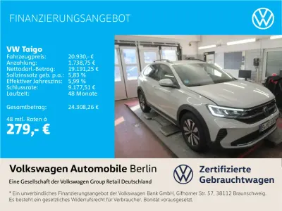 Gebraucht VW Taigo Move 95 PS (69 kW) 2023 Grau SUV