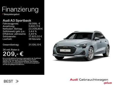 Brugt Audi A3 Ambiente 116 HK (85 kW) 2025 Grå Sedan