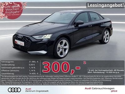 Gebraucht Audi A3 Advanced Plus 150 PS (110 kW) 2025 Mythosschwarz metallic Limousine