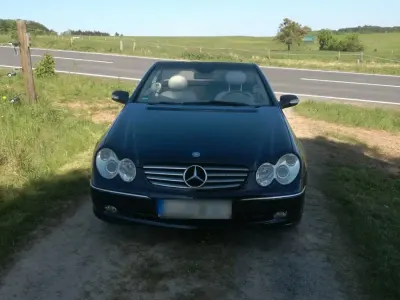 Brugt Mercedes CLK200 163 HK (119 kW) 2003 Blå Cabriolet