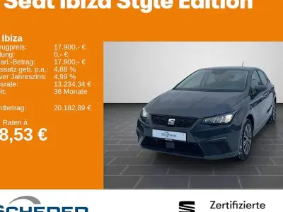 Used Seat Ibiza Style 116 HP (85 kW) 2024 Grey Sedan