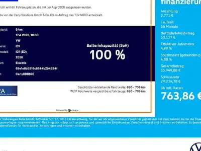 Nouă VW ID.7 Pro 210 kW (286 CP) 2026 Negru Break