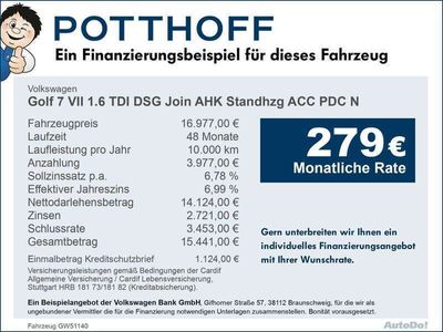 gebraucht VW Golf VII VII 1.6 TDI DSG Join AHK Standhzg ACC PDC N