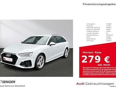 Occasion Audi A4 S-Line 204 PK (150 kW) 2023 Wit Stationwagen