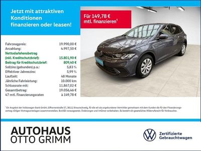 Gebraucht VW Polo Life 95 PS (69 kW) 2024 Rauchgrau metallic (metallic) Limousine