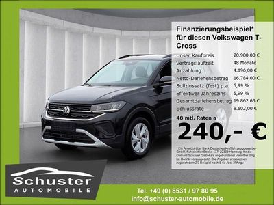 Schwarz Gebraucht 2024 VW T-Cross Life SUV | 20.980 € (Fairer Preis)
