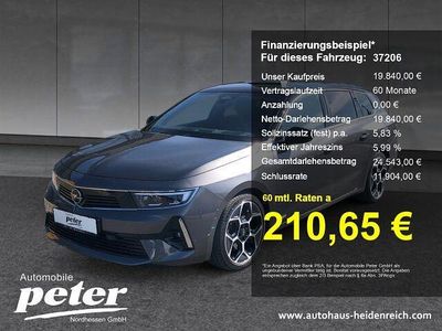Gebraucht Opel Astra Ultimate 181 PS (133 kW) 2022 Mondstein grau/e:vulkan grau (metallic) Kombi