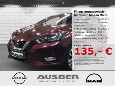 Gebraucht Nissan Micra 360º 92 PS (67 kW) 2020 Rot Kleinwagen