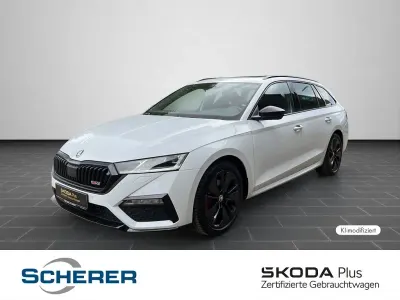 Gebraucht Skoda Octavia RS 200 PS (147 kW) 2024 Moonweiß perleffekt Kombi