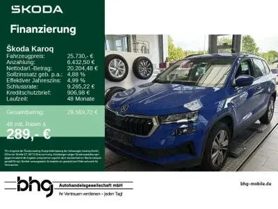 Gebraucht Skoda Karoq Selection 150 PS (110 kW) 2024 Blau SUV