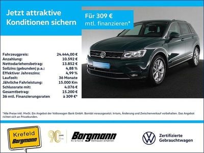 Gebraucht VW Tiguan Highline 150 PS (110 kW) 2020 Grün SUV